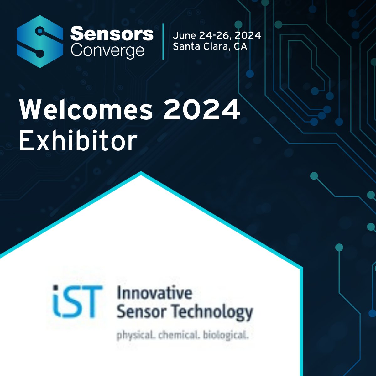 Welcome Innovative Sensor Technology to #SensorsConverge iST specializes in the development and manufacturing of temperature sensors, thermal mass flow sensors, and biosensors. Learn more: ist-ag.com/en Register now: June 24-26 in Santa Clara sensorsconverge.com/sensorsconverg…