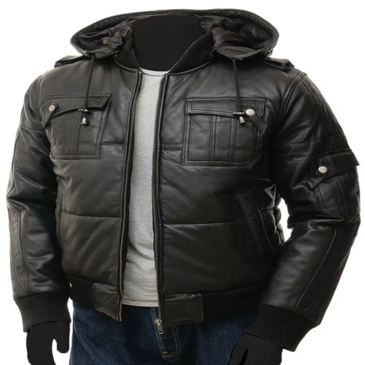 Versatile Style: Men's Black Hooded Bomber Leather Jacket 
chillgoodsuk.com/products/jorde…
#MensFashion #LeatherJacket #HoodedJacket
#BomberJacket #BlackLeather #LambskinLeather
#RemovableHood #VersatileStyle #FashionEssential
#StreetStyle #UrbanFashion #ClassicLook