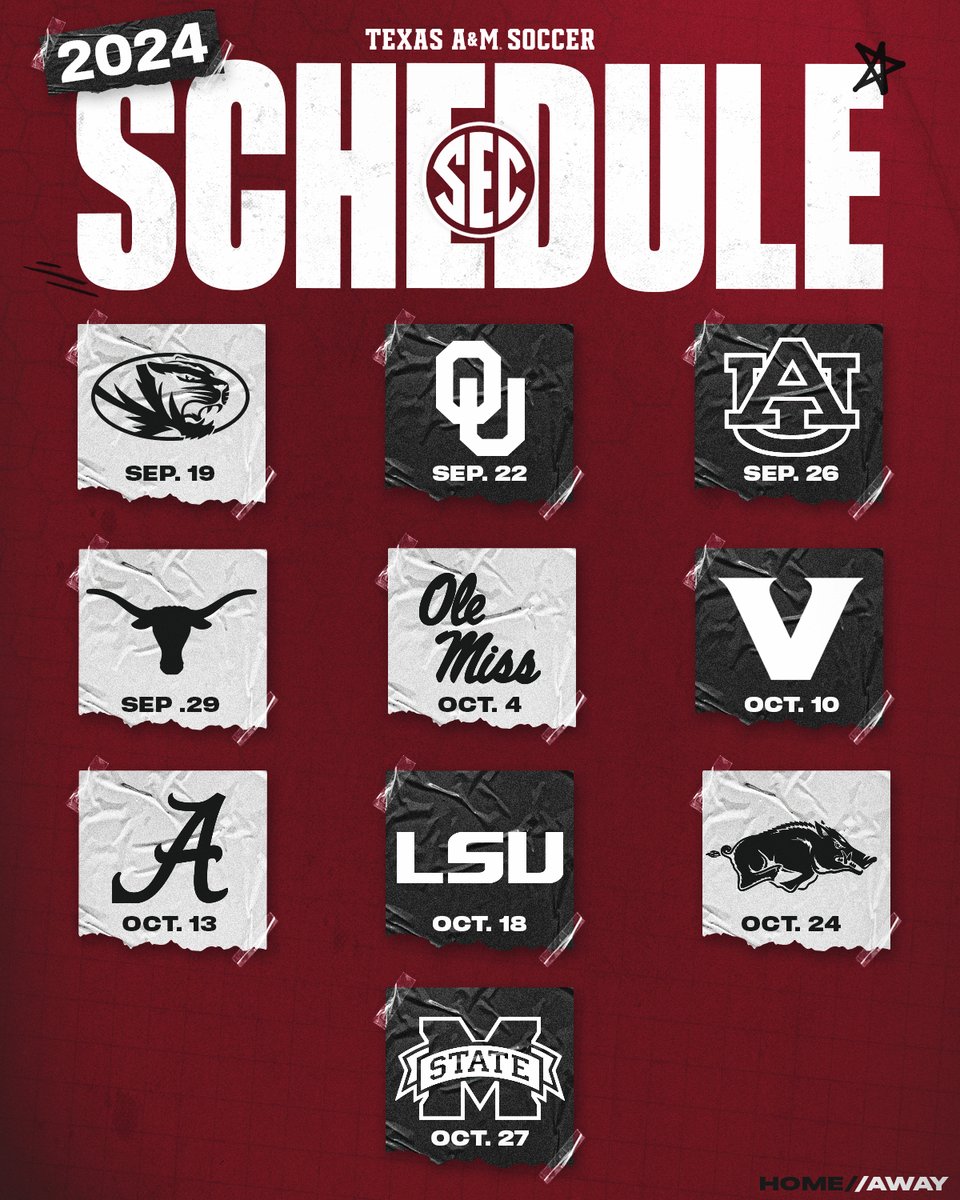 It's allllll coming together 😈 Aggies Unveil 2024 SEC Schedule 📰 aggi.es/3Uek82G #GigEm | 👍 | #GigEmUnited