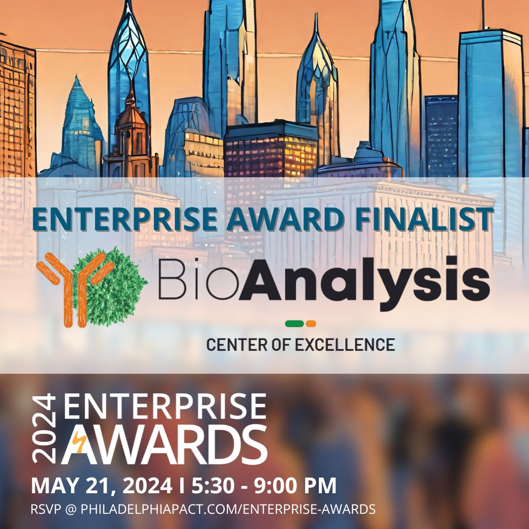 🌟 Finalist spotlight: non-clinical CRO & consultancy company @BioAnalysisLLC is up for the Life Sciences & Healthcare Emerging Award! Learn more about them at bit.ly/4aOVFb5 Join us for the 5/21 awards ceremony & networking event! RSVP at bit.ly/4aNCdvf
