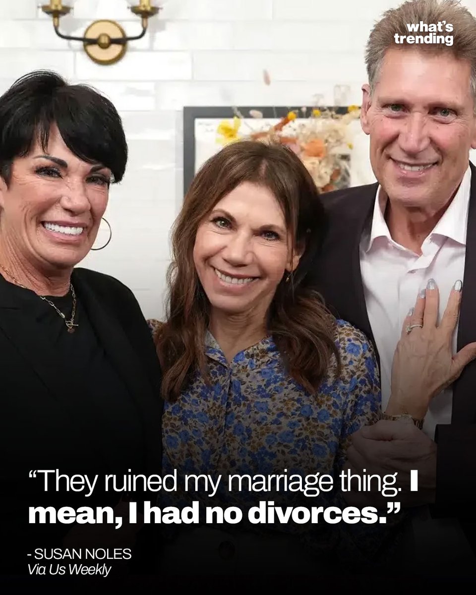 Susan Noles addressed the Golden Bachelor couple Gerry Turner and Theresa Nist’s divorce claiming it broke her record.

🔗: whatstrending.com/wedding-offici…