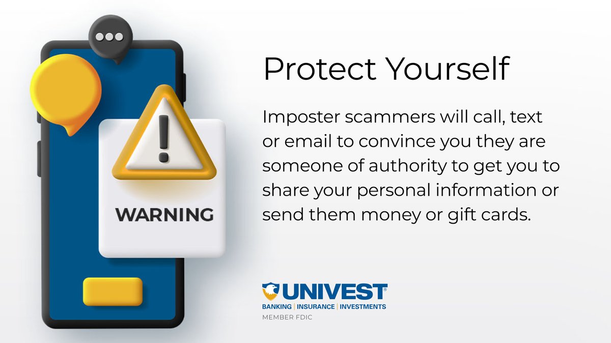 Fraud can happen anywhere at any time. It’s important to familiarize yourself with the risks and be diligent. To learn how to better protect yourself, visit univest.net/security-cente…