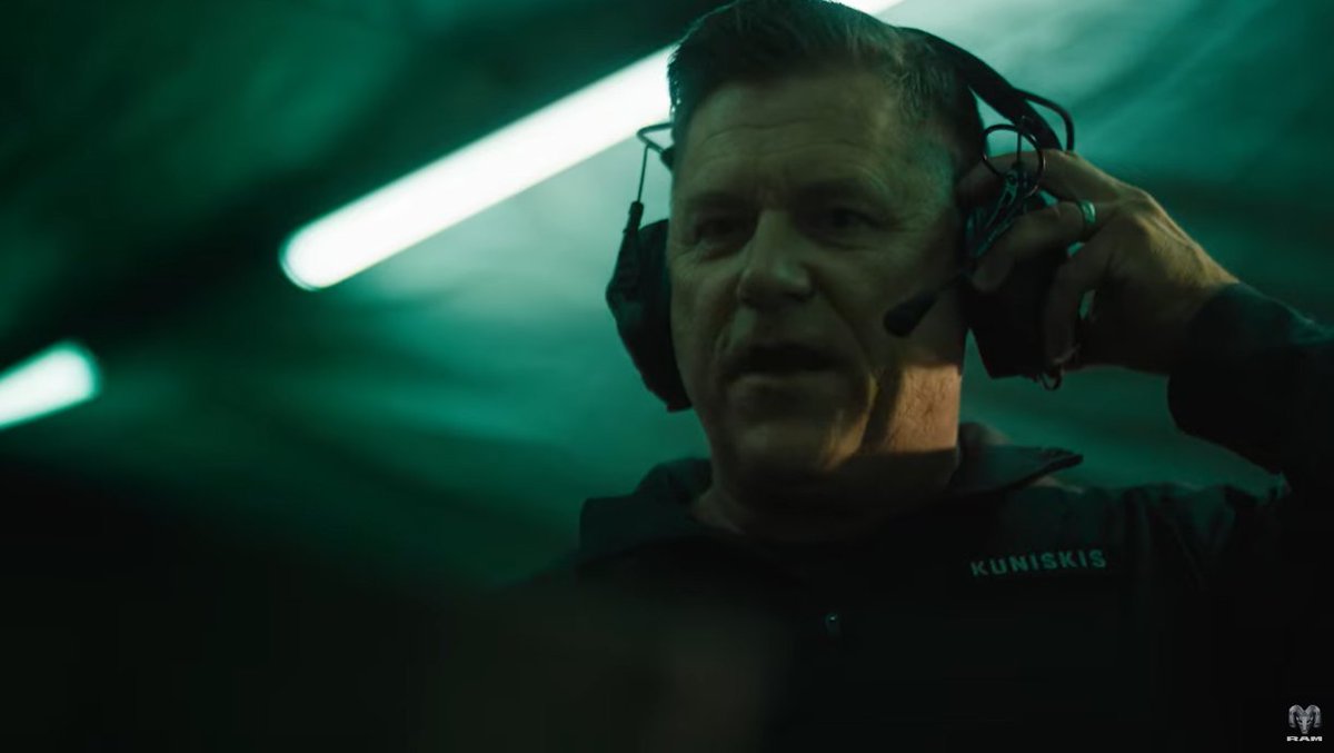Hot Take: Timothy Kuniskis (and other C-Suite Car Executives) need to stop spending all their marketing budget on trying to be celebrities. We already had the crazy time-traveling CGI fever dream he did with the Challenger, and now he's running a special ops team for RAM. Did he
