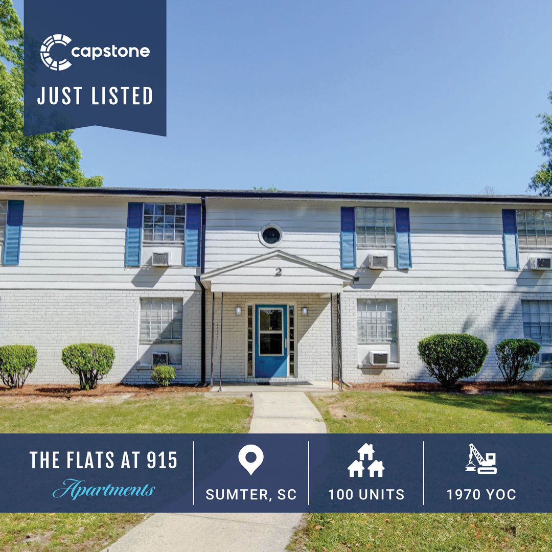 New Capstone Offering: Prime Value-Add Opportunity in a Flourishing Submarket | 100 Units | Sumter, SC

Learn more: bit.ly/4b8yyYS 

#capstone #commercialrealestate #multifamily #cre