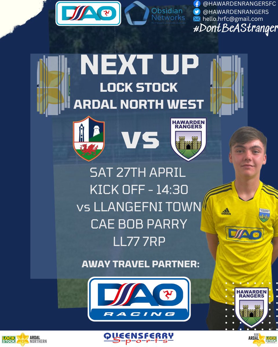 🔵⚽️NEXT UP⚽️🔵 The penultimate game of the season for the first team sees them take the trip to Anglesey on Saturday afternoon ⤵️ 🆚@LlangefniTownFC 🏆@ArdalNorthern NW 📆27/04/24 🏟Cae Bob Parry, LL77 7RP ⌚️14:30 Away Travel Partner: @DAORacing #DontBeAStranger