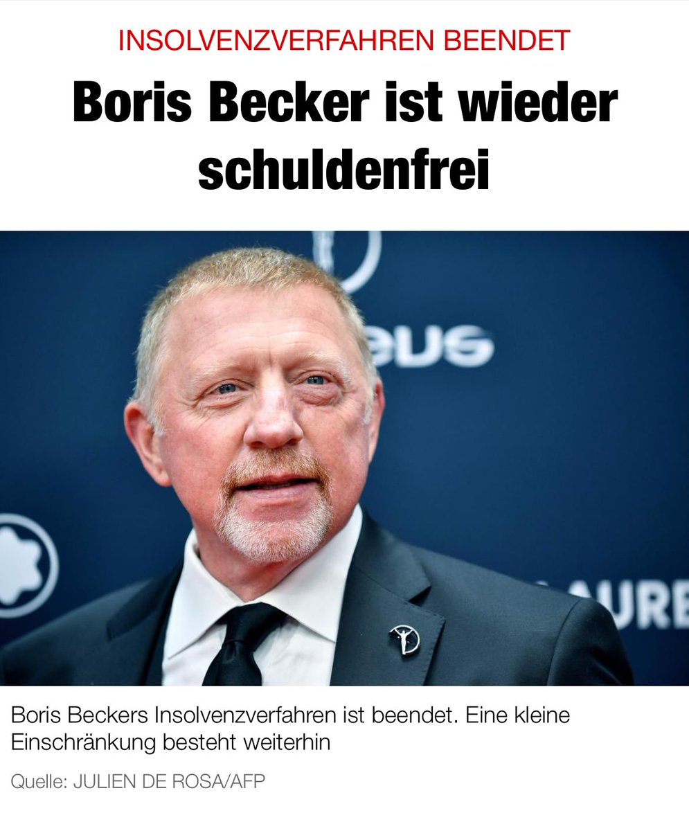 Das freut mich für @TheBorisBecker ! Alles Gute 🍀 für die zweite Chance!!!