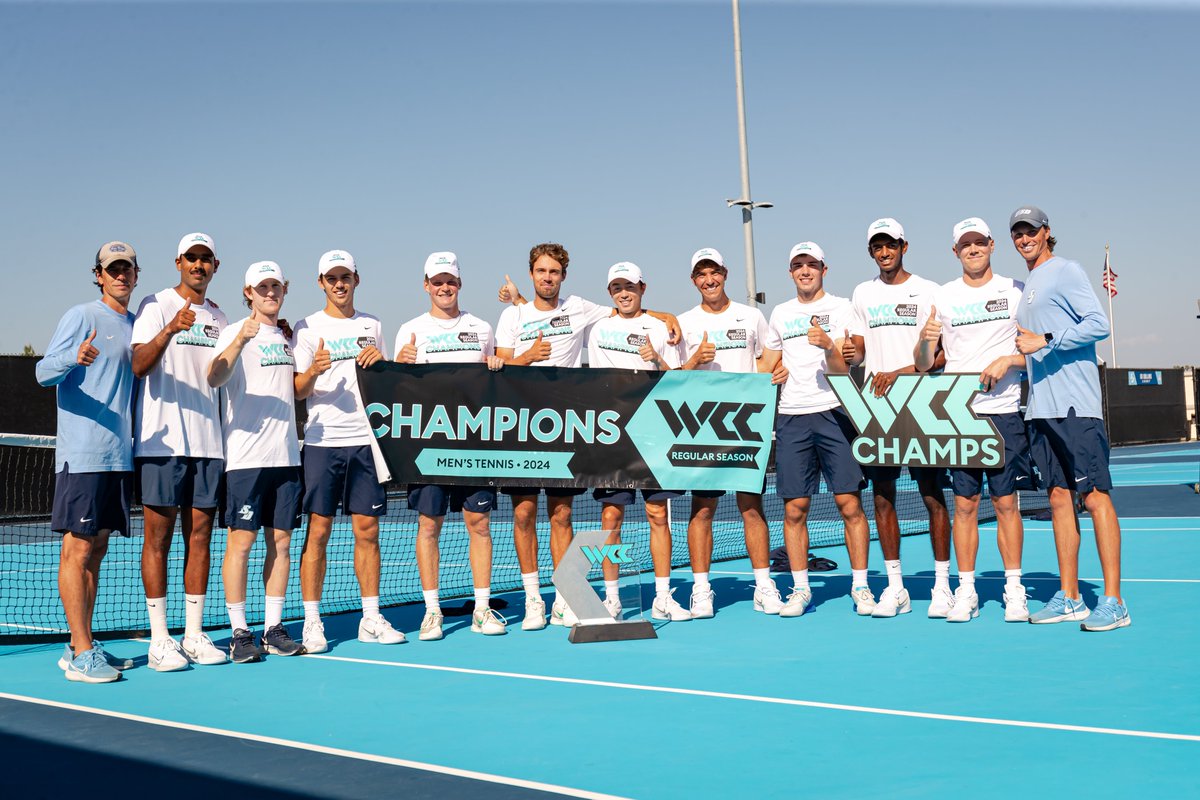 The #16 @USDmtennis secured a share of their eighth #WestCoastConference regular-season title in 10 years. The Toreros enter the WCC Tournament as the 7-time defending WCC Champions.

#USDTennis #SoCalTennis #CollegeTennis