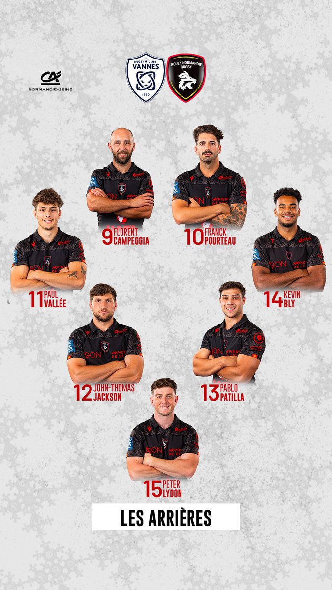 LesCompos's tweet photo. Les compos pour @RugbyClubVannes - @RouenNdieRugby !
⏱️ Vendredi, 19h30
🏟️ Stade de la Rabine, Vannes
#RCVRNR #ProD2 https://t.co/QfNMTk6Yml