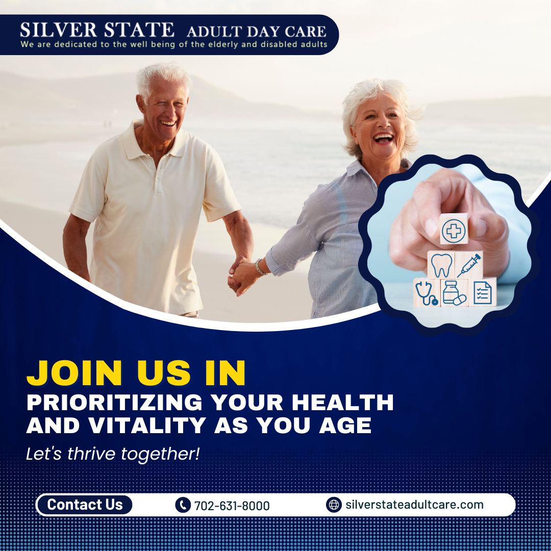 Embark on the journey of healthy aging with us! Discover expert tips and practices to promote wellness and vitality as you age gracefully. 
Visit our website: silverstateadultdaycare.com

#SeniorNutrition #HealthyAging #NutritionForSeniors #ElderlyWellness