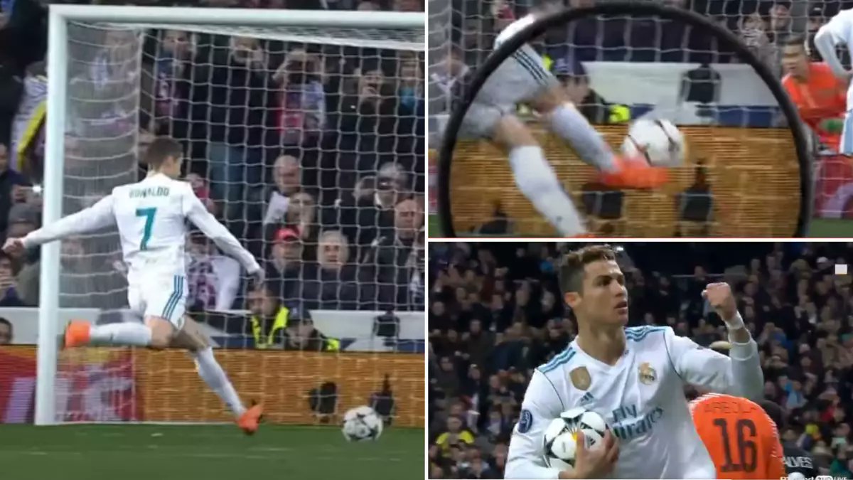 Cristiano Ronaldo really once defied logic and scored a 'volley penalty'. This guy is unreal.😭
