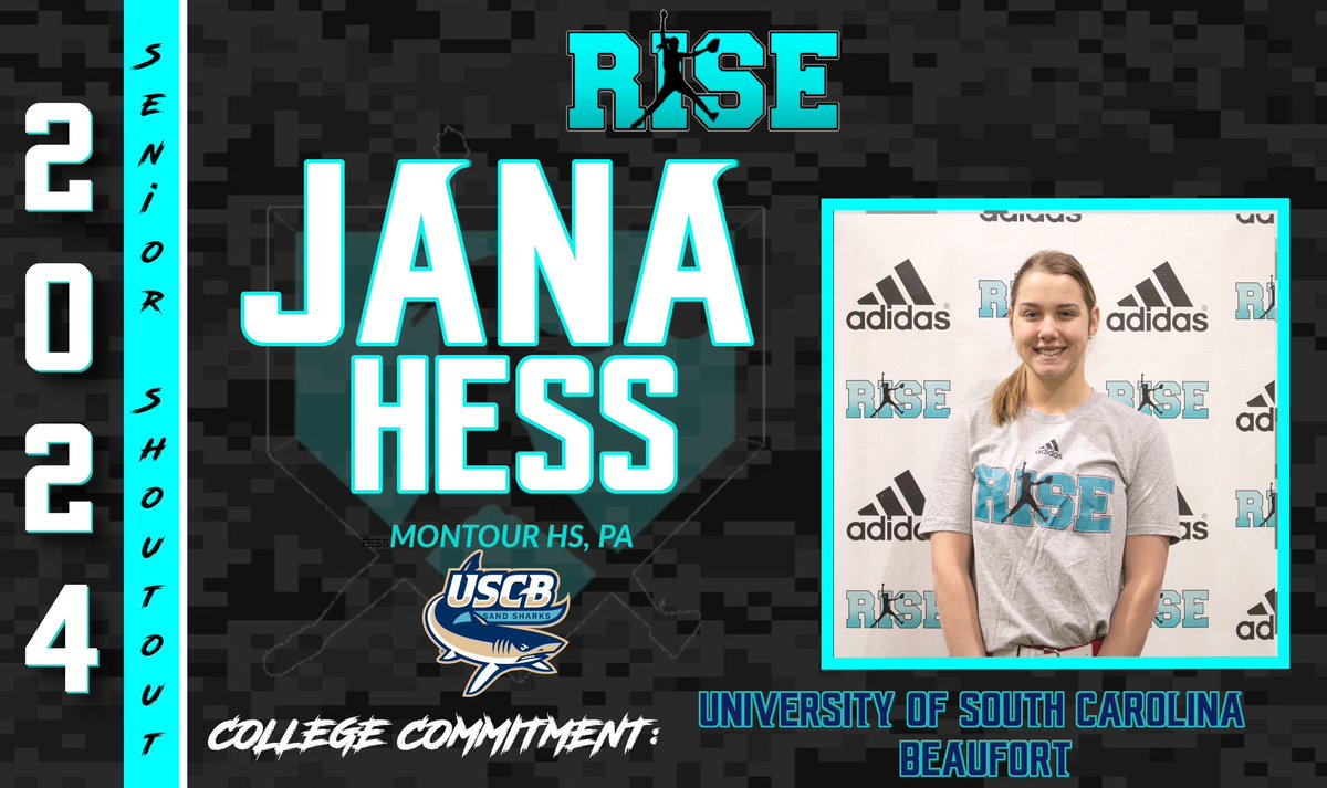 🎓Senior Shoutout🎓 RISE Softball would like to honor the class of 2024. Today we’d like to honor Jana Hess @JanaHess55 (Montour HS, PA) Jana will continue her academic & athletic career at the University of South Caroline-Beaufort! We wish you the best of luck! #RISEfamily