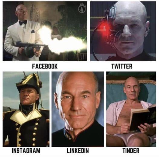 Social media in a nutshell… 🧐
#LustigesGegenDoofes 
#HumourAgainstStupidity 
#StarTrekTNG #Picard