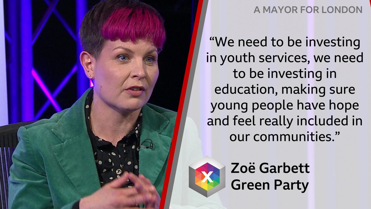 .@ZoeGarbett says the key to reducing youth violence is through more investment. Follow the debate live: bbc.in/3UJi58l #BBCLondon