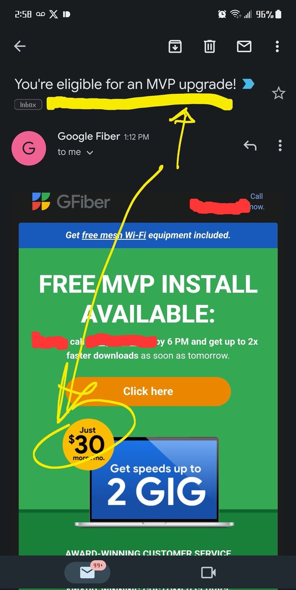 Damn, <a href="/Google/">Google</a>, you OK? Seeing as an advertising position may open up soon - if you hire me you can feel safe knowing I wouldn't email customers saying they are eligible for an MVP upgrade if they call by 6pm and offer it at what it normally costs. Super sleazy.