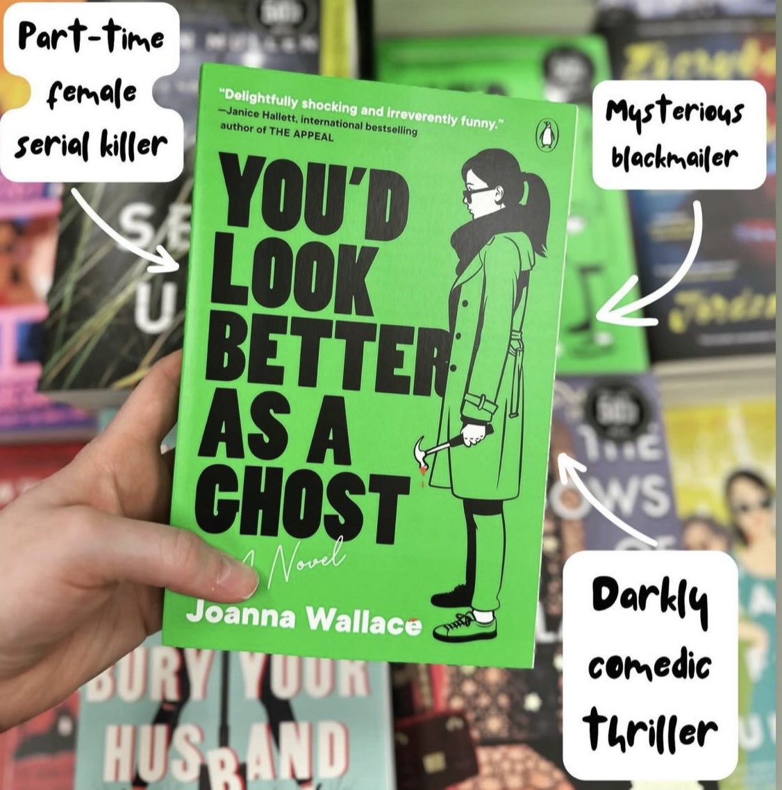 For the third week in a row, Claire and her hammer have been in the top 20 @USATODAY list of best-selling books!! Not bad for a part-time serial killer who just wants to be left alone … if only people would stop annoying her!! 🔨 Thank you everyone who has read my book 🙏💚💚