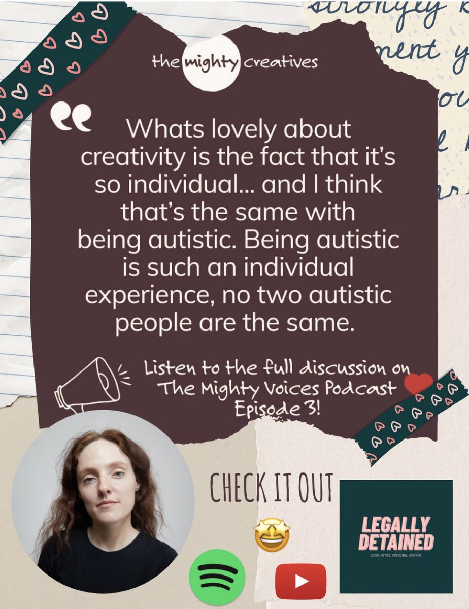 It’s outttttt 🤯🫣🙌

The Mighty Creatives, Youth Board Podcast 🎙️

💪The Mighty Voices- Episode 3💪

Autism Acceptance, creativity and inclusion.
Equality, diversity and inclusion is my biggest passion and I am so grateful to @mightycreatives <3

#AutismAcceptance #inclusion