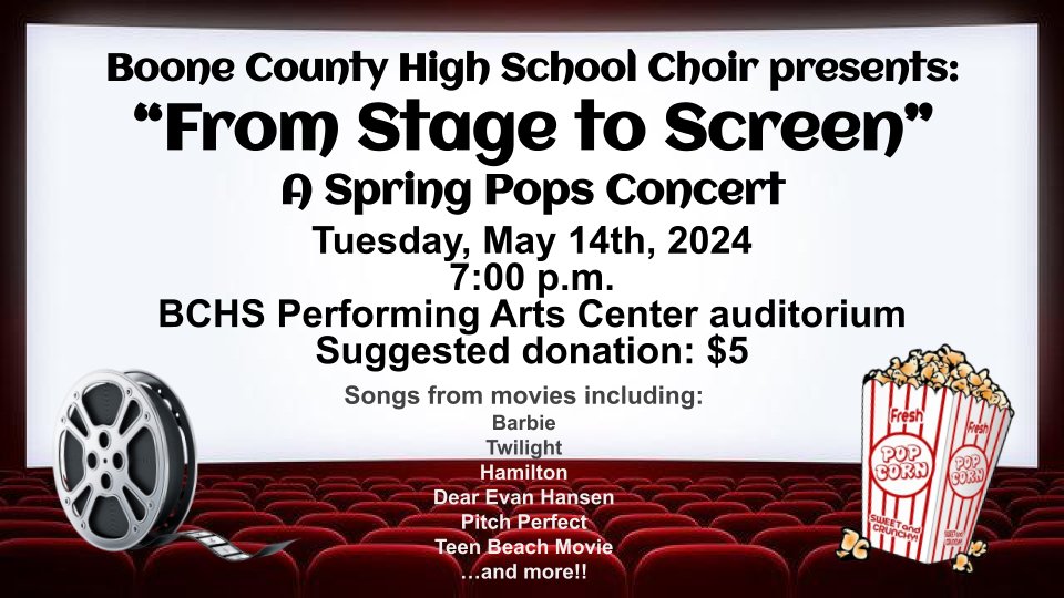 BCHS_Choirs's tweet image. Our Pops Choir concert is in just a few weeks! Save the date and spread the word!