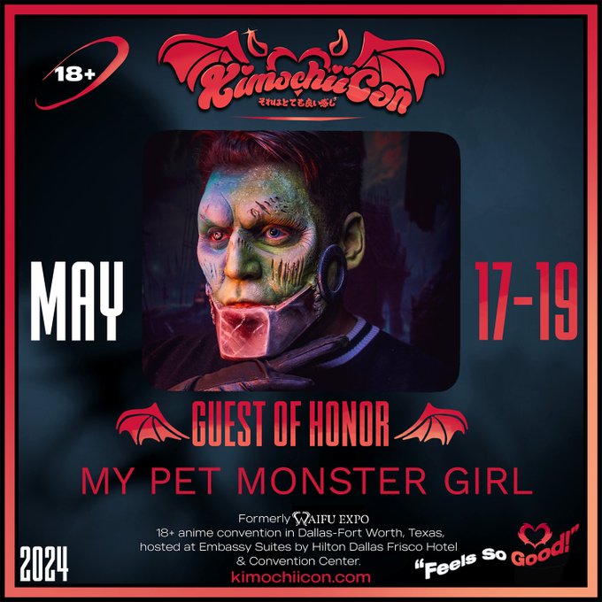 Super excited to be a guest at this year's KimochiiCon! 🩷🩷🩷   Who else will is see there this year? https://t