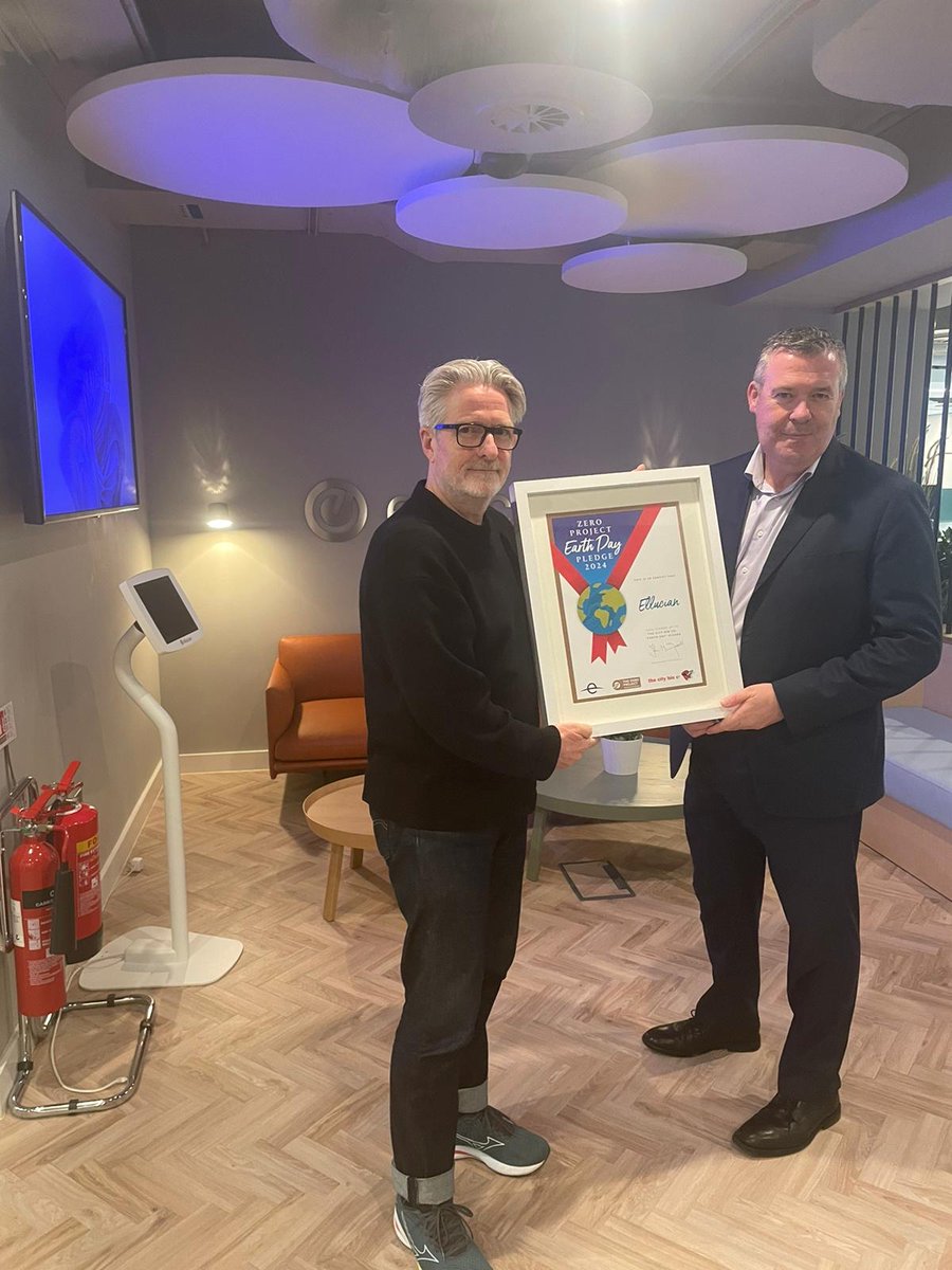 Shoutout to our Dublin office for winning an award from their waste management company and putting @ellucianinc’s commitment to environmentalism into action!