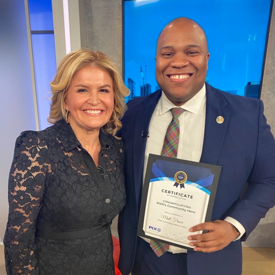 Tonight at 6:30 PM: #NYCCTO Fraser sits down with @monicamoralestv to discuss #BigAppleConnect and NYC’s use of Artificial Intelligence to benefit NYers. 👀 on @Pix11News FB page: on.nyc.gov/3Wgdzz9 #pix11 #monicamakesithappen #monicamakesithappenshow