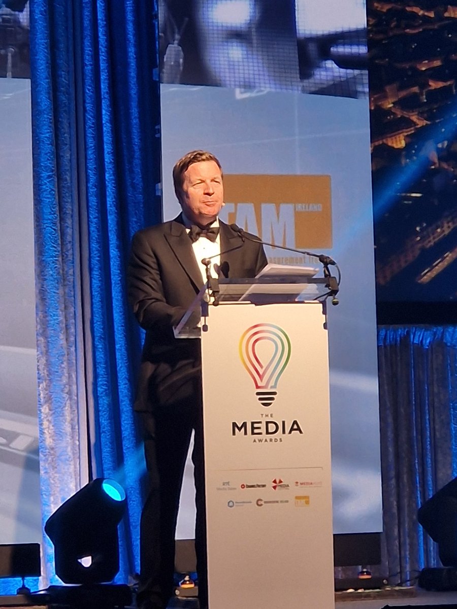 And we're off! @mediaawards_IRL hosted by our very own Daragh Maloney!