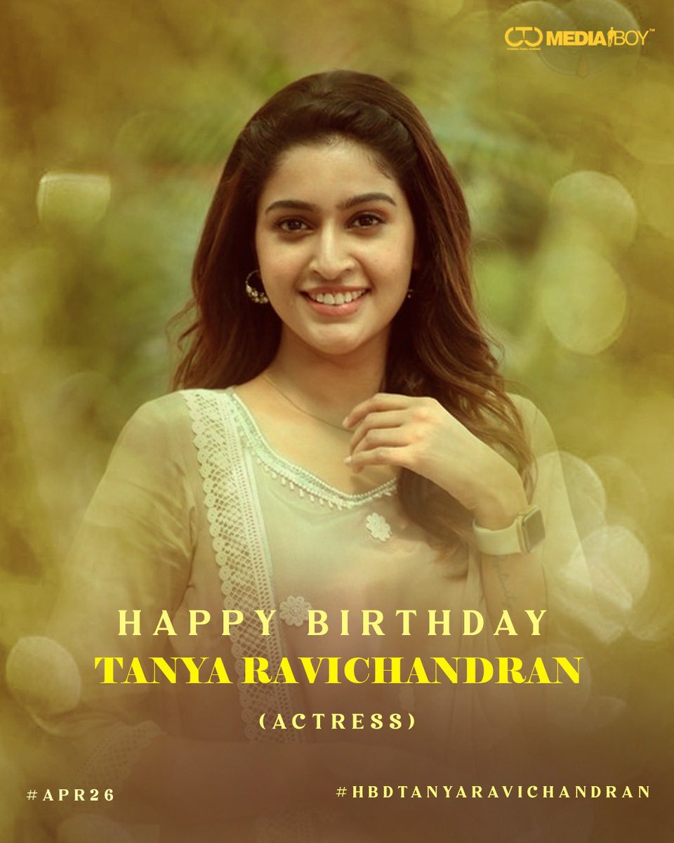 Team @CtcMediaboy wishes happy birthday to the beautiful ethnic actress @actortanya #TanyaRavichandran #HBDTanyaRavichandran 🍰👍 Keep picking intense roles.