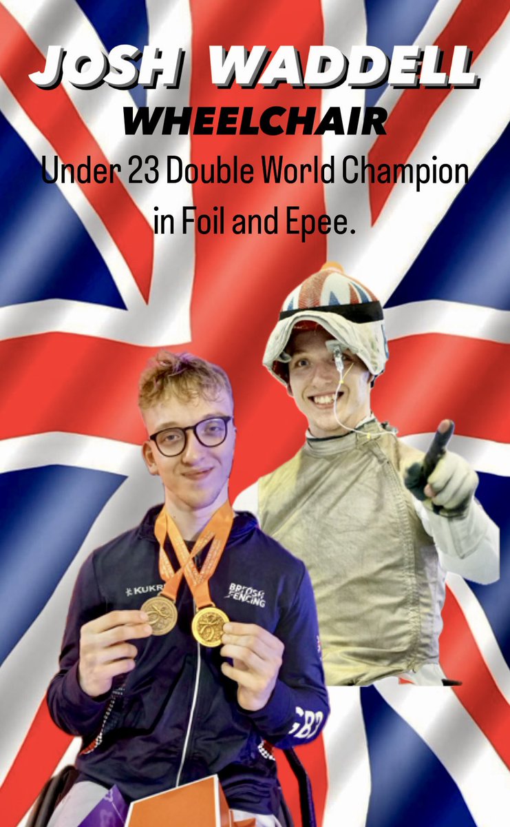 Congratulations to our bursary recipient Josh Waddell. Josh has been competing in Thailand at the Under 23 Wheelchair Fencing World Championships this week. He is now Under 23 Double World Champion in Foil and Epee. This is a fantastic result . 🥇🥇🇬🇧