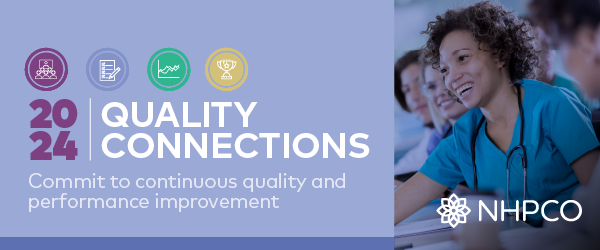 NHPCO is proud to celebrate the achievements of its members in Quarter One of Quality Connections! 🎉 Congratulations to the 34 organizations that closed rings in the first quarter, including 22 organizations that closed all four rings and completed the program! The Quality