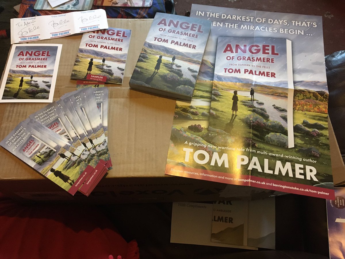 Tom Palmer’s new book, plus freebies - in the library tomorrow! 🙂
