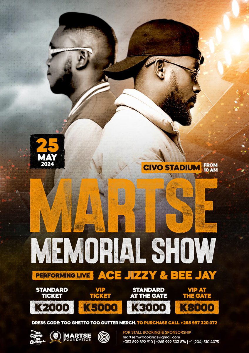 Added to the list of Artists Performing at the Martse Memorial Show :- EvanzMuzik, BEE JAY and Ace Jizzy🎤 Net proceeds will go towards the Martse Foundation desk initiative 🙏🏾 #Tooghettotoogutter #MartseFoundation