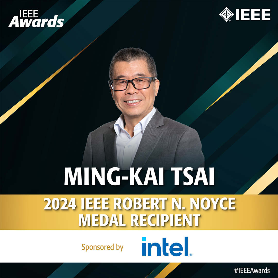 According to @MediaTek's Ming-Kai Tsai, 'For decades I have witnessed the tremendous impact that tiny #transistors have on our daily lives.' Dubbed the 'father of Taiwan's chip design industry', he should know: bit.ly/IEEEAwards-Med… #IEEEAwards2024