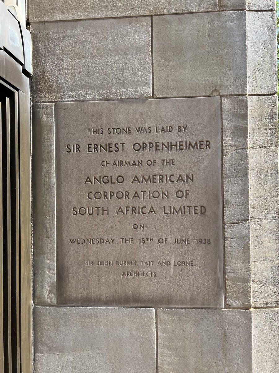 In 1992 Anglo American controlled 34% of the JSE. At its height, it produced a third of the global gold output, and 80 per cent of the world’s diamonds. Today 44 Main Street, Johannesburg, is empty. And Anglo is the target of a hostile takeover.