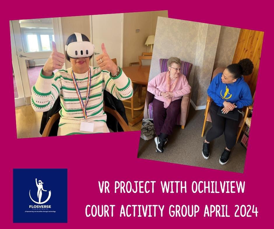 The Inter-generational #VR session with @Cyrenians1968 at Ochilview Court was a vibrant step into the past, filled with stories and connections. It was a really engaging and beautiful experience for us at Flosverse!