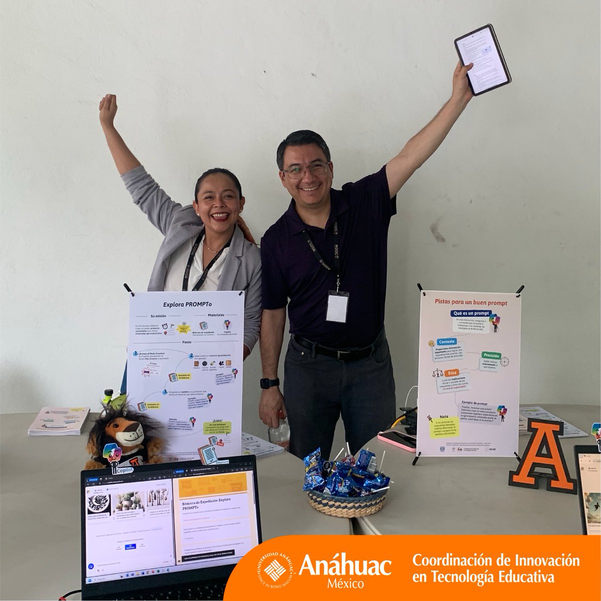 cteanahuac's tweet photo. ¡Gran experiencia en la Jornada de Espacios Itinerantes de Innovación Educativa! En donde participamos en Circuito Interactivo: Expedición para Innovar en Educación Superior. 
#ProyectosRIE360 #RIE360 #Anáhuac #UNAM #Ingenería #CircuitoUNAM https://t.co/DWfHXYd5gh