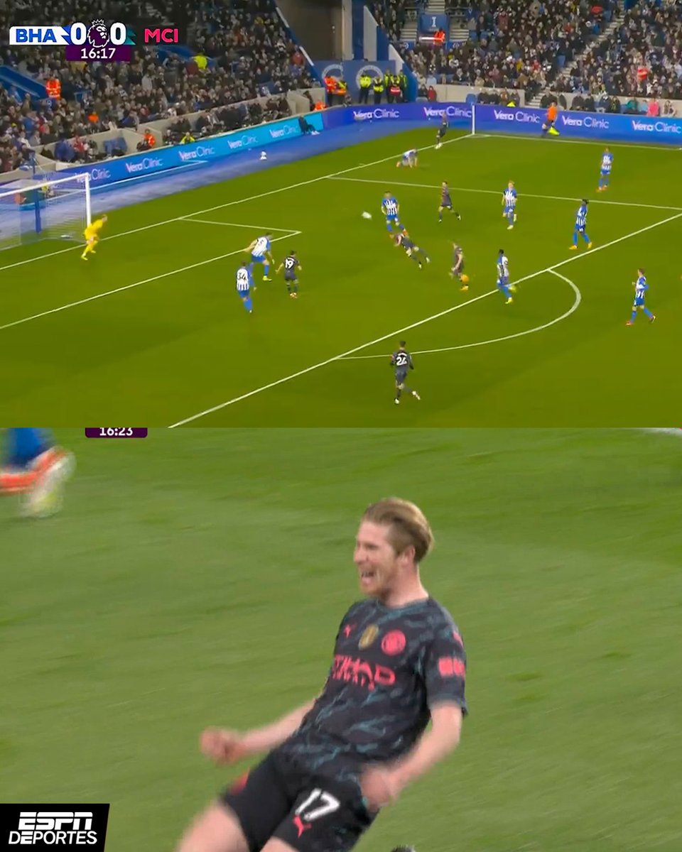 ¡De Bruyne con un gol de palomita adelanta al City!