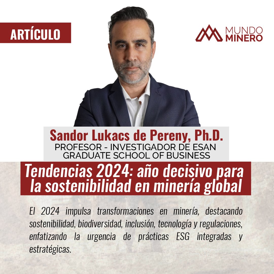 La industria minera deberá integrar la sostenibilidad en sus estrategias de negocio y gestión de riesgos considerando la volatilidad política y económica contemporánea.

📌 Lee el artículo completo aquí: mundominero.com.ec/tendencias-202…

#MundoMinero #Tendencias2024 #Sostenibilidad