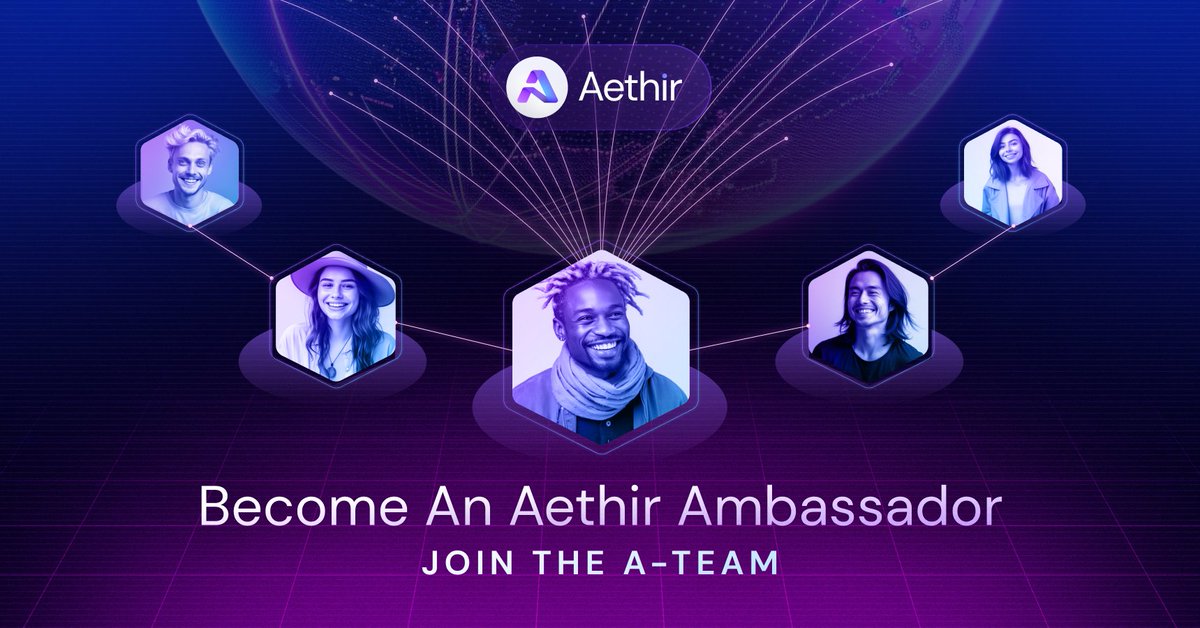 Aethir is building the A-Team, a mighty group of Aethir ambassadors dedicated to the success of Aethir's DePIN vision to empower the AI, machine learning, and gaming industries with enterprise-grade decentralized GPU cloud computing power. 🫡 Are you a good fit for the A-Team?…