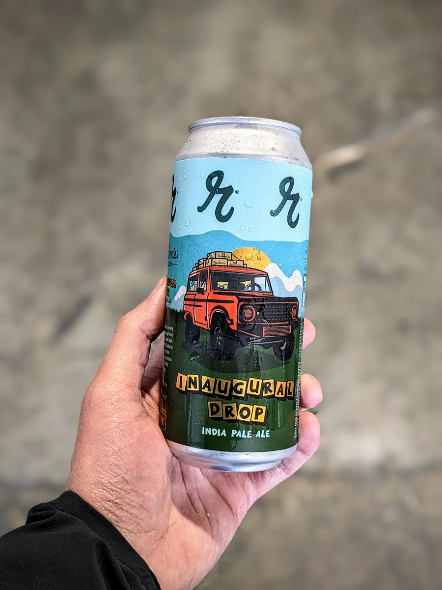 Fresh off the canning line and heading to both taprooms on Saturday: Our rye IPA collab with Ken's Market!