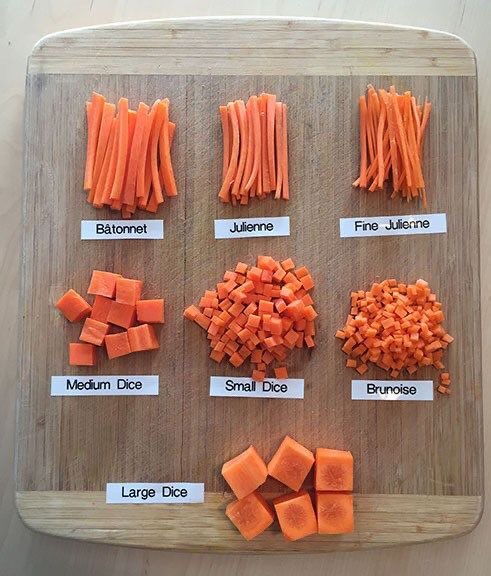 How do you prefer to dice your carrots? Me: Medium dice & Julienne