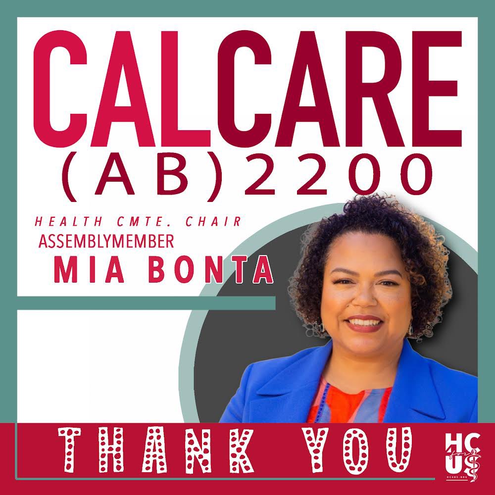 We celebrate you @asmbonta for championing  #AB2200! A highlight from the Health hearing was when you graciously requested to be a coauthor ❤️ #CalCare Costs Less, Covers More!