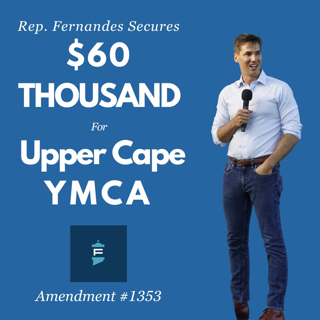 Supporting Cape Cod kids with afterschool programming - proud to secure this amendment for the @YMCACapeCod! Ty @RepMichlewitz for his support on it.