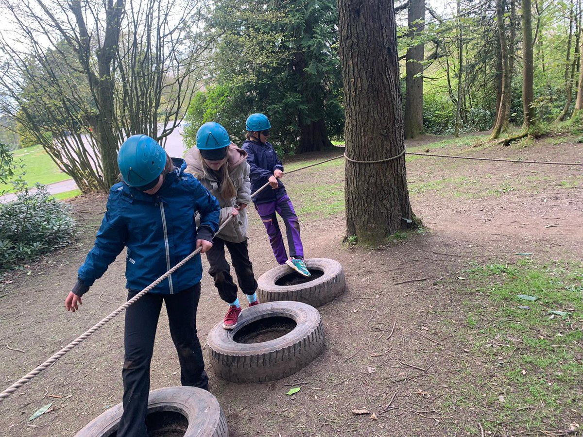 Last couple of activities of the day were blind trail and aeroball. Everyone tried all the activities and have been representing our school so well.