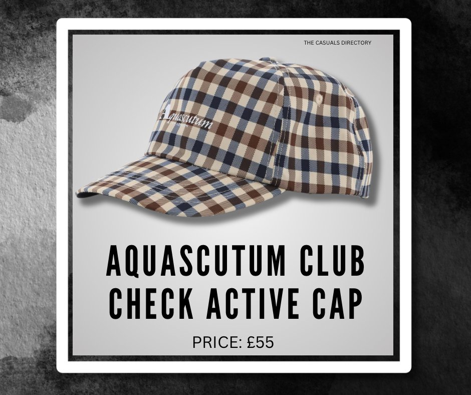 #Ad Aquascutum club check active cap only £55 🔥🔥 Available @ tidd.ly/49Srtuu