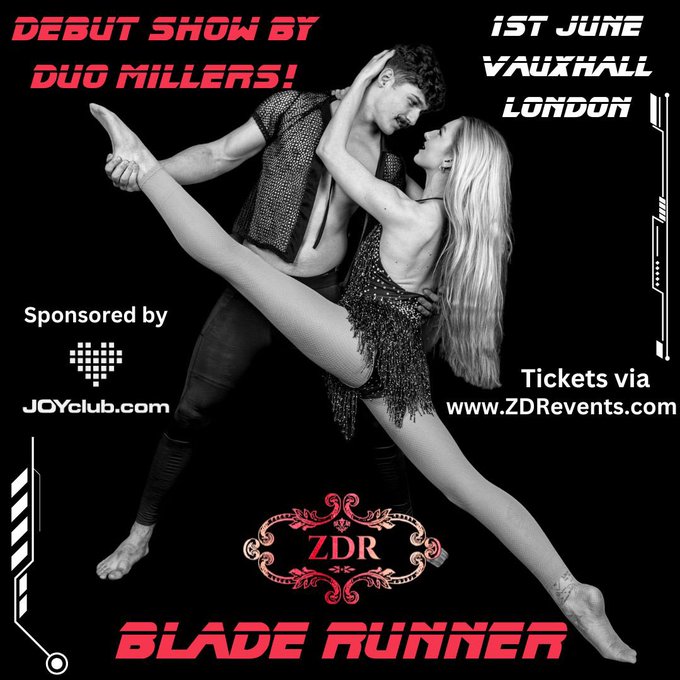 We're excited to welcome this acrobatic duo to @ZDREvents!  Duo Miller showcase great strength, balance<a href="/tag/bladerunner"class="tags"><span>#bladerunner</span></a>