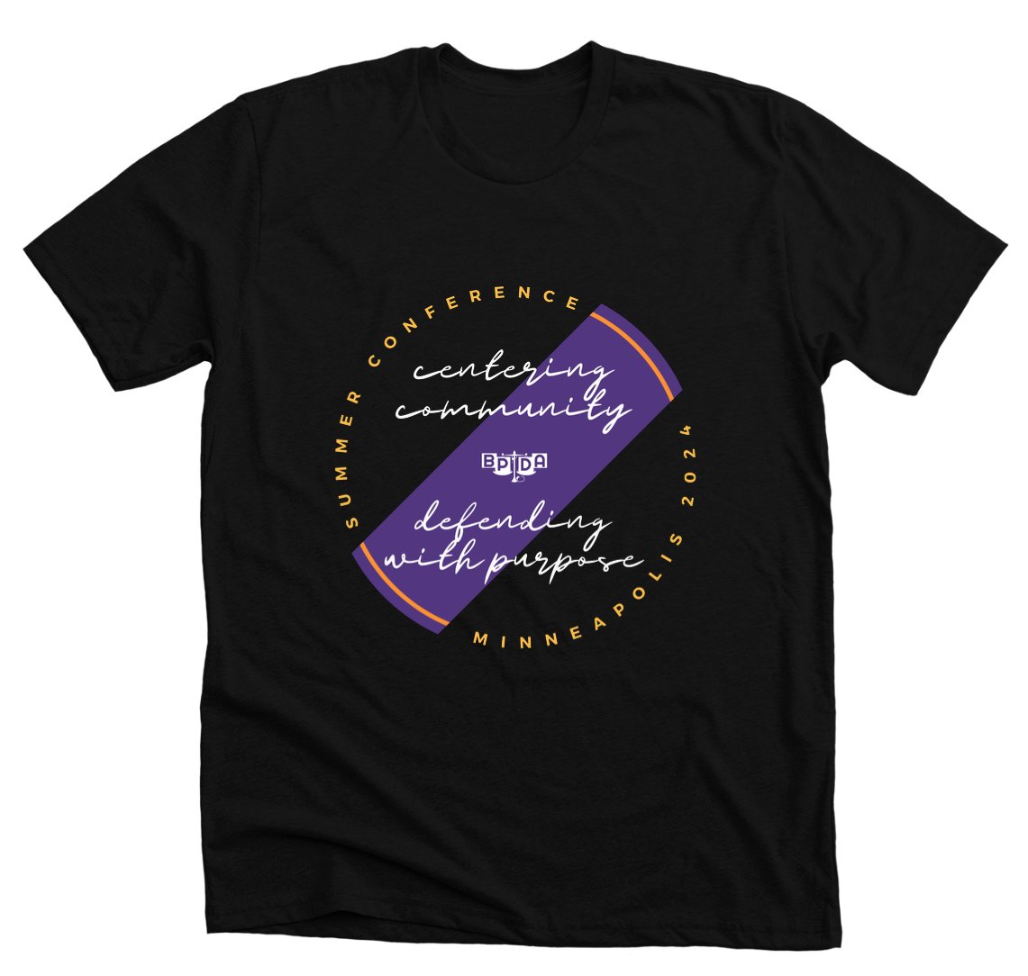 📣📣 The 2024 Summer Conference t-shirt is here! 📣📣 Get yours early! Order your t-shirt before June 1 so you can wear it on the first day of the conference. Available in sizes XS to 4XL. bpda.blackdefender.org/Conf-Tee-24