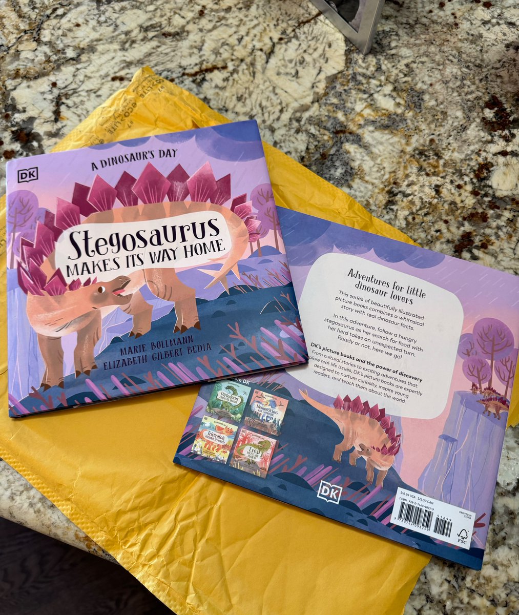 Look who showed up on my doorstep!📚 

STEGOSAURUS MAKES ITS WAY HOME trudges into bookstores and libraries on MAY 21ST! ❤️🦕❤️
Available for preorder now!

#mariebollmann @dkbooks @dkpublishing  #kidlit #kidlitart  #picturebooks #dinosaurs #stegosaurus #dinobooks #kidsbooks