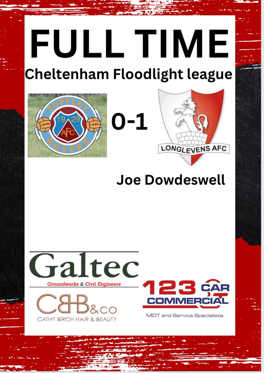 LATE HOUSEKEEPING - Tuesday night we face local side Tuffley Rovers at glevum park where we come away with all 3 points thanks to joe Dowdeswell on his debut along with Toby Boakes who both played excellently. Showed heart and togetherness we keep moving with 3 games left.