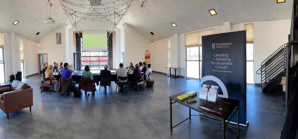 We were thrilled to join the @EFund_ board meeting yesterday at CoHaus in Grand Rapids! The unique space was the perfect setting for a productive discussion with Commissioner Ida Rukavina, EF CEO Shawn Wellnitz and EF board members about the exciting future of the Iron Range.