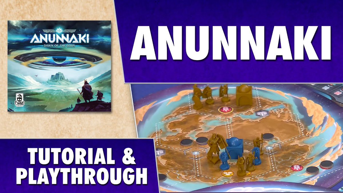 Who's ready to learn how to play Anunnaki? 👋 Join the Gaming Rules YouTube channel on Friday for a live tutorial AND playthrough! youtube.com/live/a6UUffqqM…