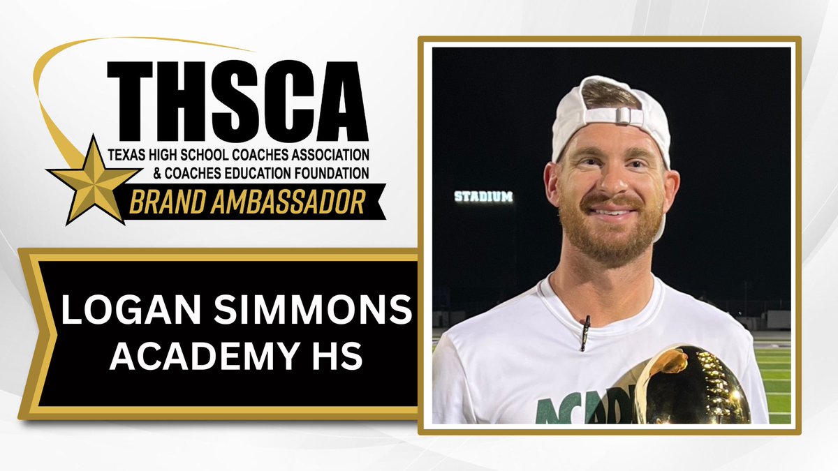 Very excited to serve another year as a @THSCAcoaches Brand Ambassador!! There’s not a better organization out there, and I am extremely grateful for the opportunities they provide! Looking forward to promoting this organization & profession! #THSCABrandAmbassador
